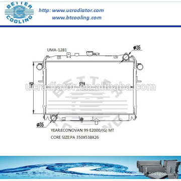 Автоматический радиатор для MAZDA ECONO VAN 99 E2000 / (G) MT OEM: F85015200A